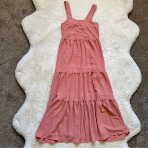 Felina Maxi Dress Square Neck Adjustable Straps XS